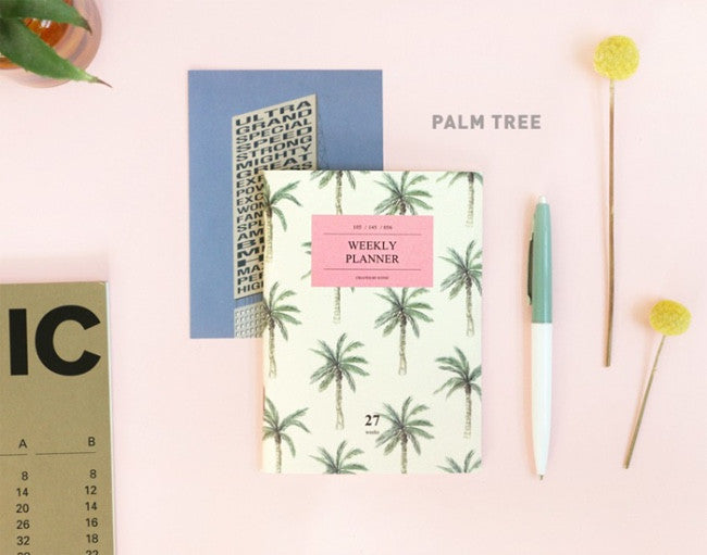 Iconic Weekly Planner Palm Tree - Stuff & All Ltd 